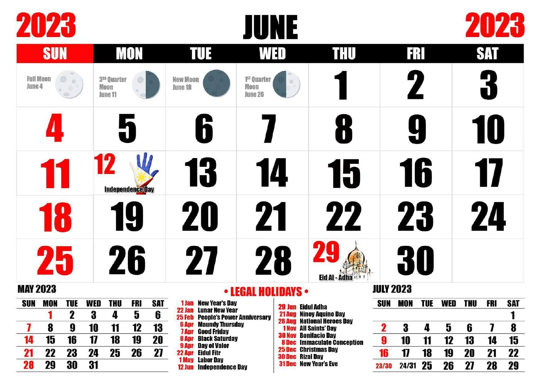New Design Calendar Template for 2023 Pinoy and Technology