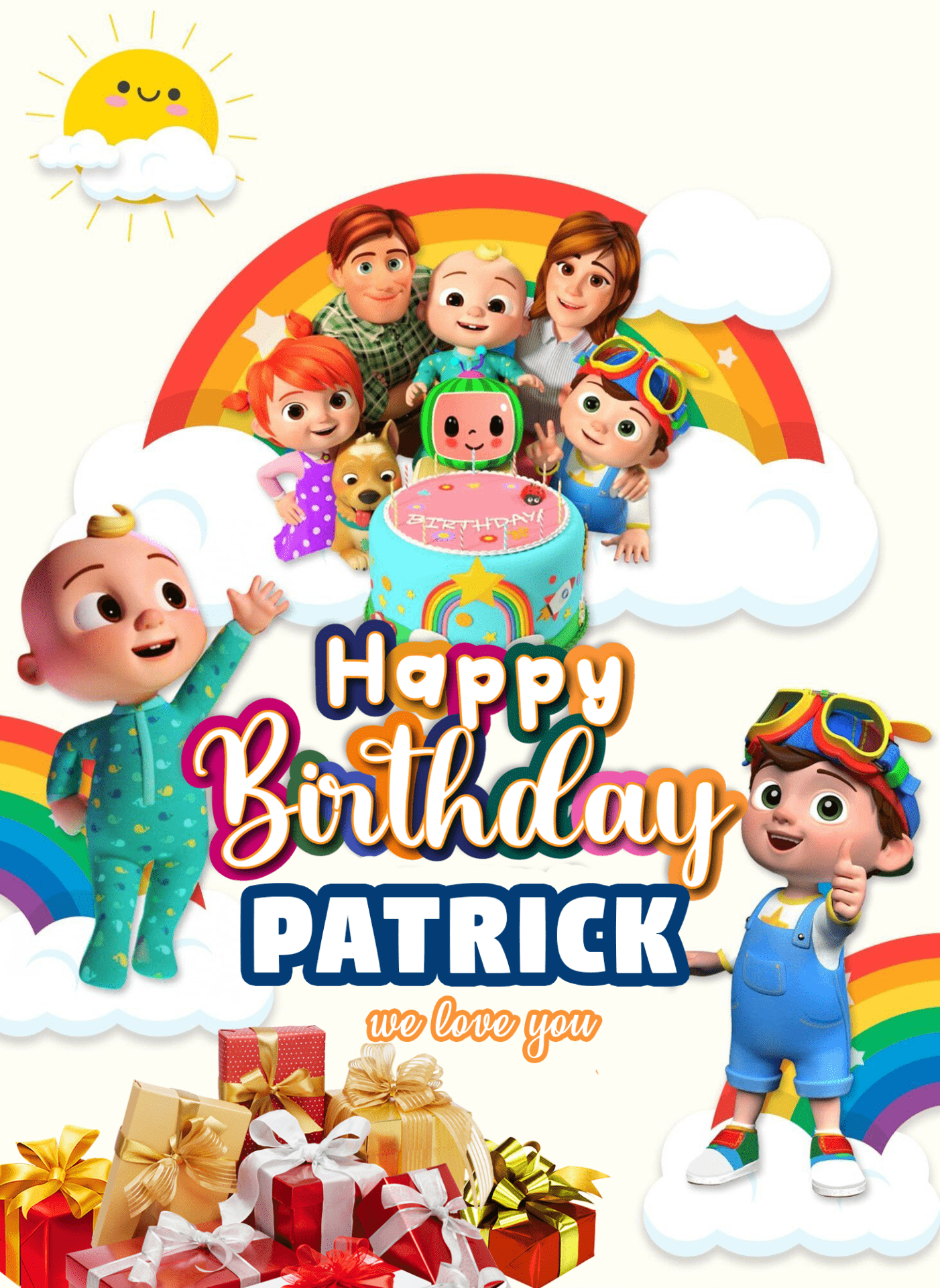 7+ Rainbow Baby Cocomelon Birthday Invitation Templates.png