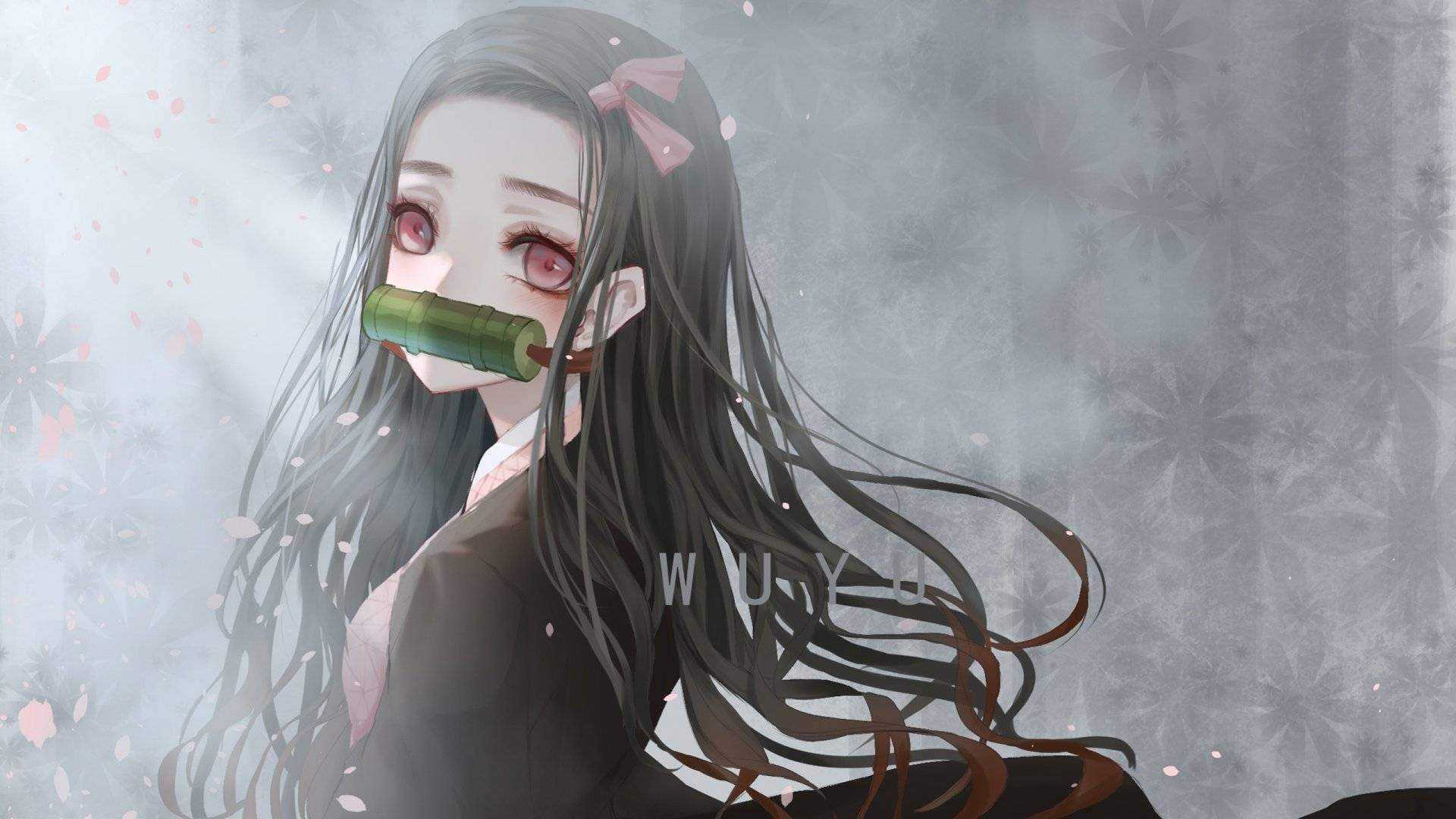 demon_slayer_nezuko_kamado_with_long_hair_and_pink_eyes_with_background_of_gray_abstract_hd_an...jpg