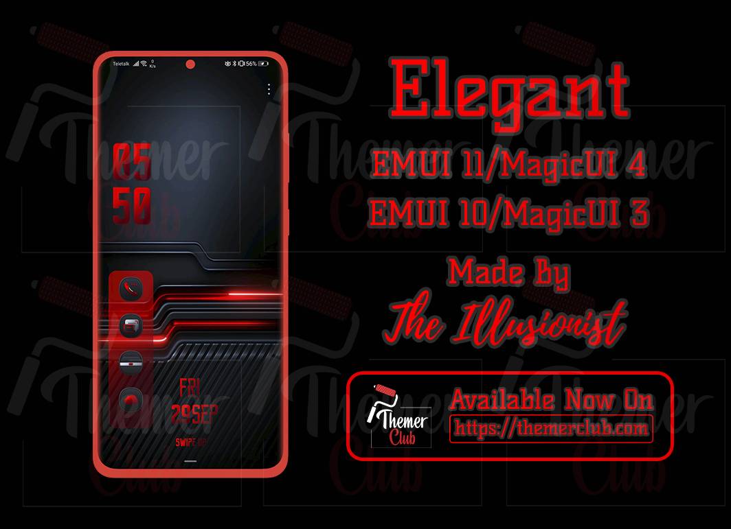 Elegant EMUI 11 EMUI 10 MagicUI 4 MagicUI 3 Theme 0 - Themer Club.jpg