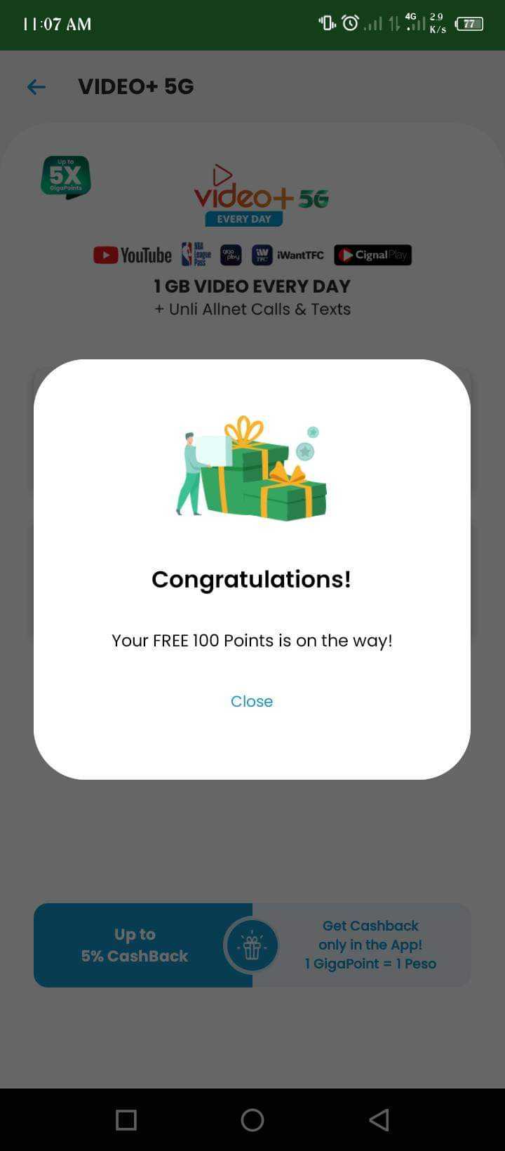 Smart TNT Sun - FREE 100 POINTS GIGA LIFE APP CLAIM NA | Pinoy Internet and  Technology Forums