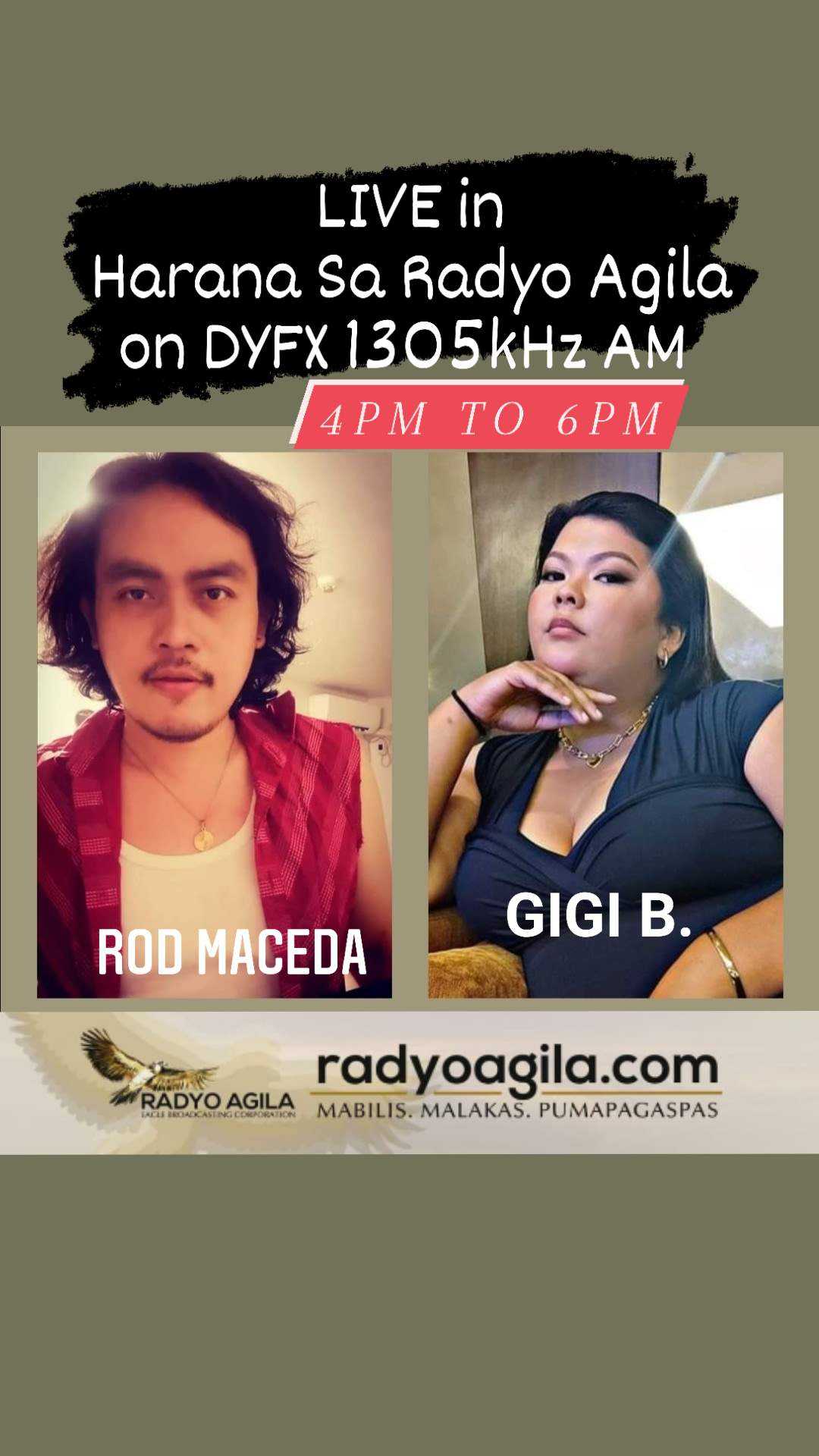 Rod Maceda Gigi B Live in Harana Sa Radyo Agila on DYFX 1305kHz AM.jpg