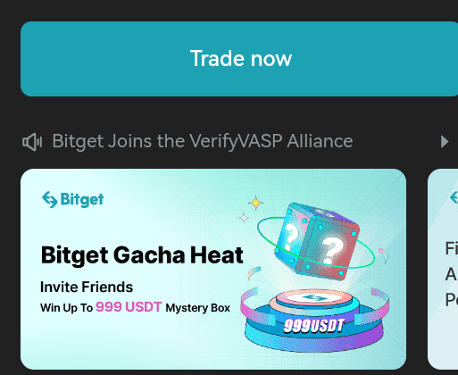 Bitget Gacha Heat: Invite Friends & Win Up To 999 USDT Mystery Box