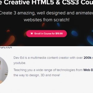 The Creative HTML5 & CSS3 Course by DevelopedByEd