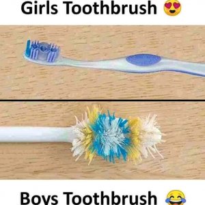 Girls & Boys Toothbrush 😂