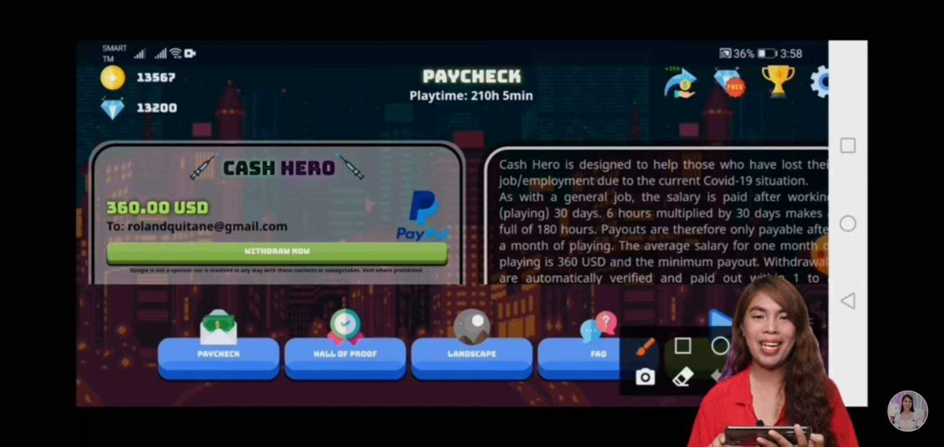 Free $360 Paypal Covid cash hero play to earn games, Proven by Positive chicka on YøùTùbé