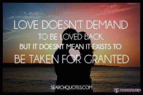 Love Doesn't Demand