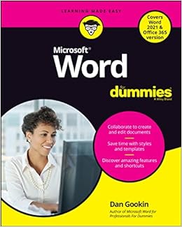 Word For Dummies: Gookin, Dan: 9781119829171: Books - Amazon.ca