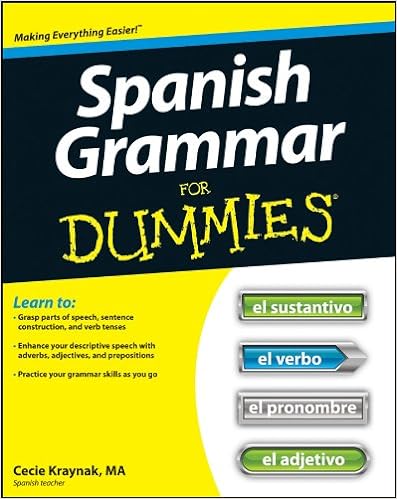 Amazon.com: Spanish Grammar For Dummies: 9781118023808: Kraynak, Cecie:  Books