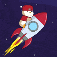 Flying To The Moon GIF by Pudgy Penguins