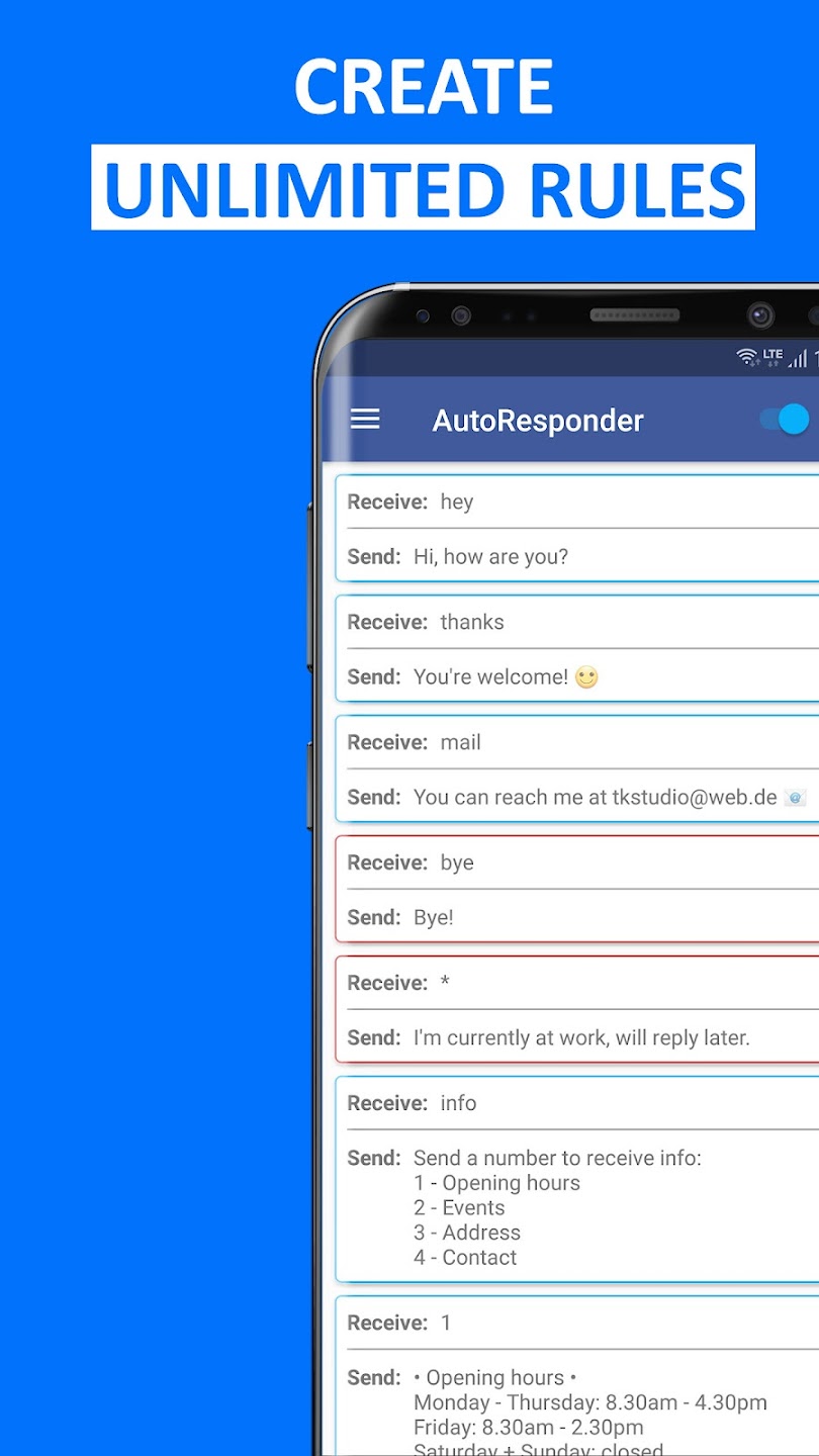 AutoResponder for Messenger screen 3