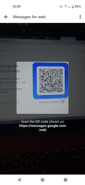 Access Google Messages Desktop Scan Qr Code