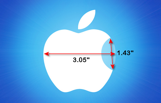 Estimating the side of the Apple logo fruit.